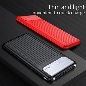 Planet Gates Baseus Quick Charge 3.0 10000mAh Power Bank LCD 10000 mAh Powerbank External Battery Charger For Mobile Phone Pover Poverbank