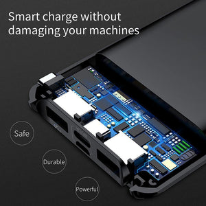 Planet Gates Baseus Quick Charge 3.0 10000mAh Power Bank LCD 10000 mAh Powerbank External Battery Charger For Mobile Phone Pover Poverbank