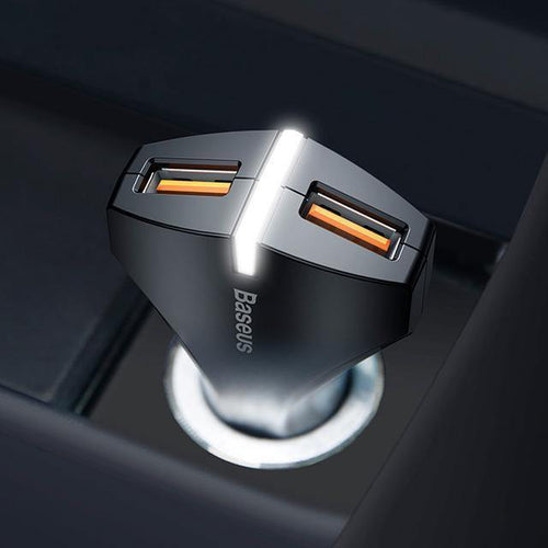 Planet Gates Baseus Quick Charge 3.0 Car Charger For Samsung Quick Charger QC 3.0 USB Mobile Phone Charger for Huawei Xiaomi Fast Charging