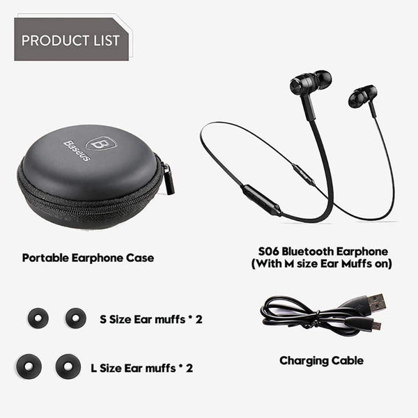 Planet Gates Baseus S06 Neckband Bluetooth Earphone Wireless headphone For Xiaomi iPhone earbuds stereo auriculares fone de ouvido with MIC