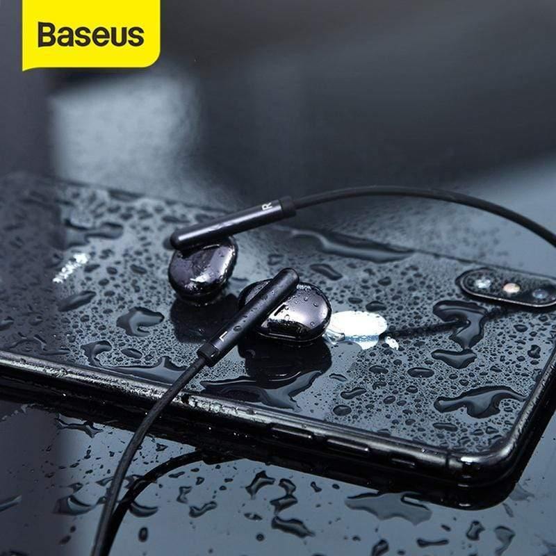 Baseus S30 Bluetooth Earphone Wireless Lightweight Sport earphones IPX5 Waterproof 3D Stereo Bass Earphone with HD Mic for Phone
