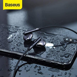 Baseus S30 Bluetooth Earphone Wireless Lightweight Sport earphones IPX5 Waterproof 3D Stereo Bass Earphone with HD Mic for Phone