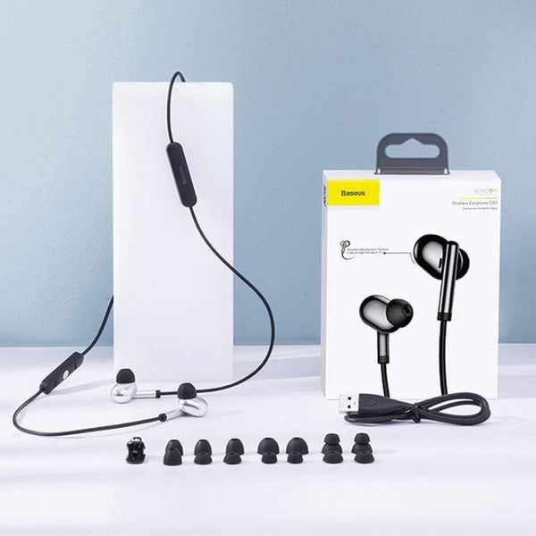 Baseus S30 Bluetooth Earphone Wireless Lightweight Sport earphones IPX5 Waterproof 3D Stereo Bass Earphone with HD Mic for Phone