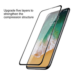 Planet Gates Baseus Screen Protector For iPhone X 0.3mm Ultra Thin 9H 3D Full Coverage Protective Glass For iPhone X Tempered Glass Cover