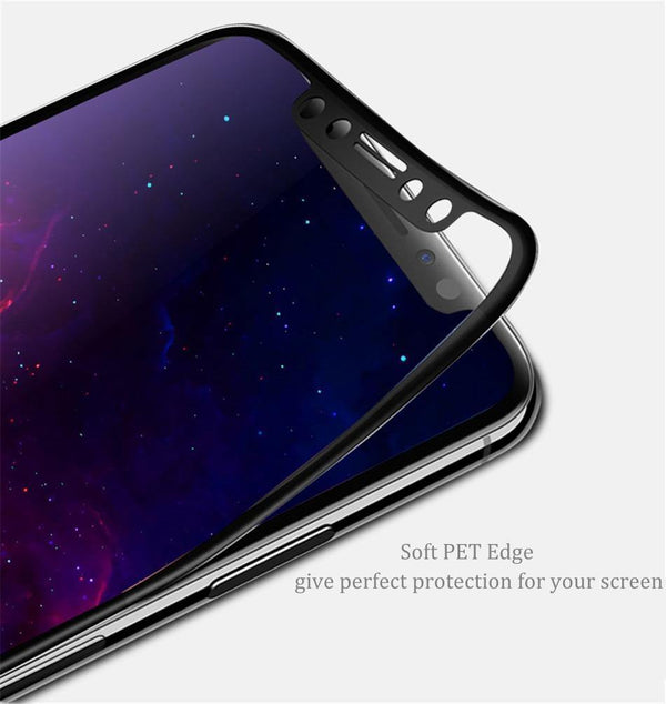 Planet Gates Baseus Screen Protector For iPhone X 8 7 6 S 6S Plus Tempered Glass 0.23mm Soft PET 3D Curved Protective Glass Front Film