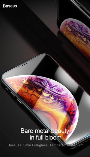 Planet Gates Baseus Screen Protector For iPhone Xs Max Xs XR Glass 0.3mm Thin 9H Tempered Glass For iPhone Xs Max X Protective Glass 2018