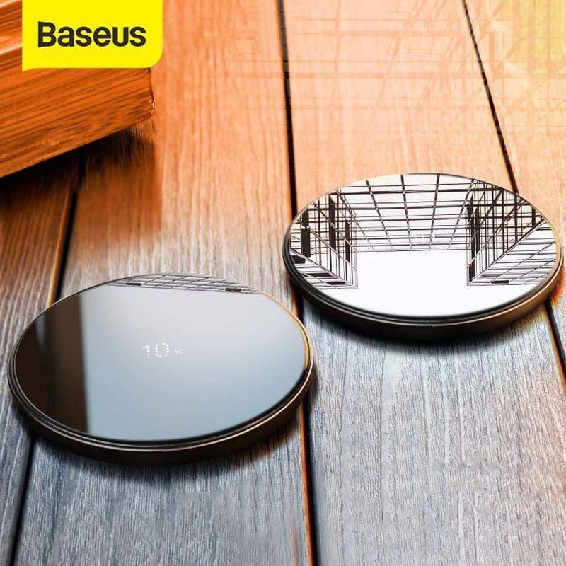 Baseus Special Design 10W Qi Wireless Charger For P30 P30 Pro Fast Wireless Charging Pad For Mate 20 Pro Samsung S10 S9 S8 (black)