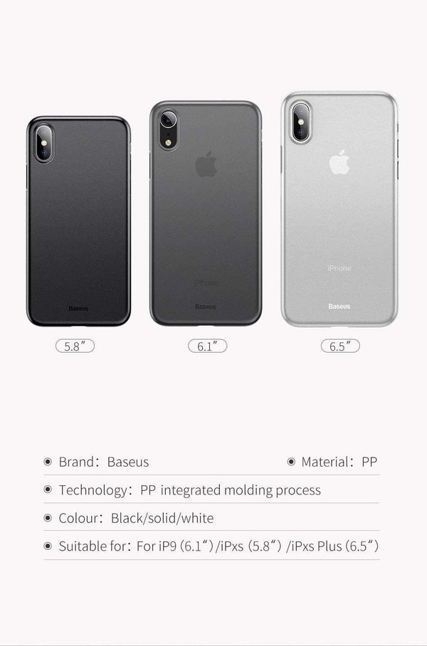 Planet Gates Baseus Super Super Thin Wing Case For iPhone Xs Xs Max XR 2018 Cases Hard PP Back Phone Accessories For iPhone Xs Xs Max Cover