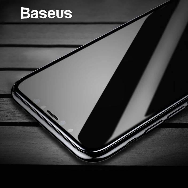 Planet Gates Baseus Tempered Glass For iPhone X Screen Protector 4D Surface Full Coverage Glass For iPhone X Front Film Cover 0.3mm Thin Film