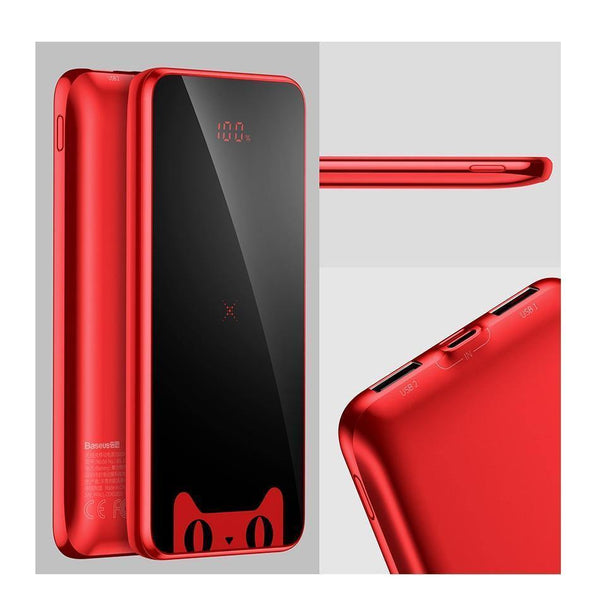 Planet Gates Baseus Tmall Cat Logo 10000mah Qi Wireless Charger Power Bank For iPhone Xiaomi mi Poverbank External Battery Wireless Powerbank
