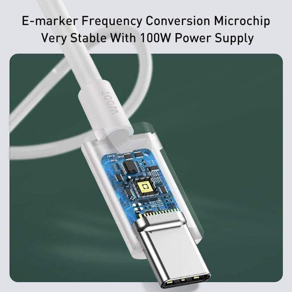 Baseus Type C to USB C Cable 100W Type C Cable for MacBook Pro PD Fast Charger Cable for Samsung S20 S10 Huawei P40 Data Wire