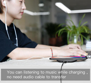 Planet Gates Baseus UFO Wireless Charger For iPhone X 8 Samsung Note8 S9 S8 Mobile Phone 10W Qi Wireless Charging Charger Fast Charging Pad
