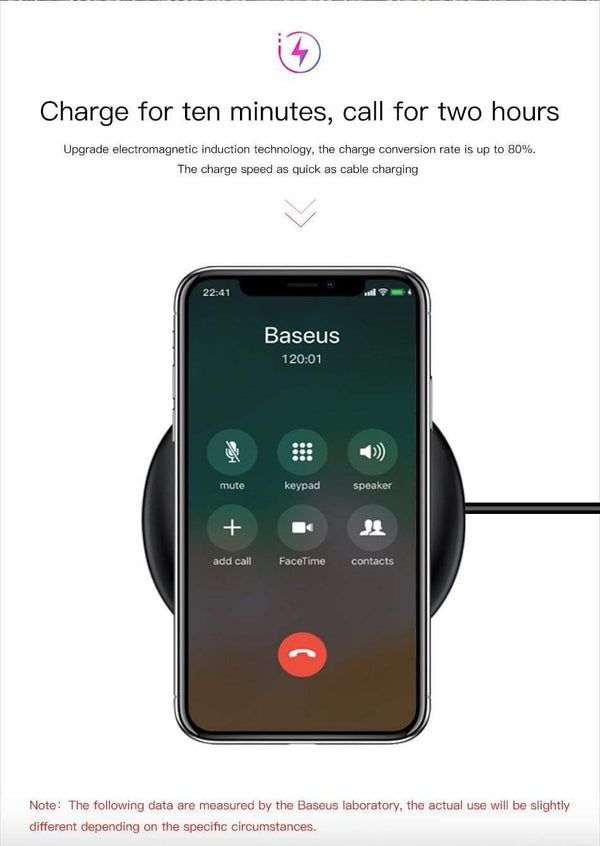 Planet Gates Baseus UFO Wireless Charger For iPhone X 8 Samsung Note8 S9 S8 Mobile Phone 10W Qi Wireless Charging Charger Fast Charging Pad