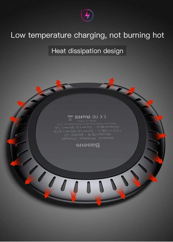 Planet Gates Baseus UFO Wireless Charger For iPhone X 8 Samsung Note8 S9 S8 Mobile Phone 10W Qi Wireless Charging Charger Fast Charging Pad