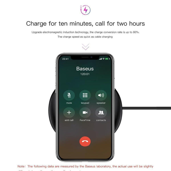 Planet Gates Baseus UFO Wireless Charger For iPhone X 8 Samsung Note8 S9 S8 Mobile Phone 10W Qi Wireless Charging Charger Fast Charging Pad