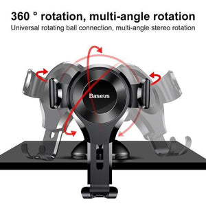 Baseus Universal Gravity Car Phone Holder Sucker Suction Cup Windshield Car Holder For iPhone 11 XS Samsung Phone Holder Stand