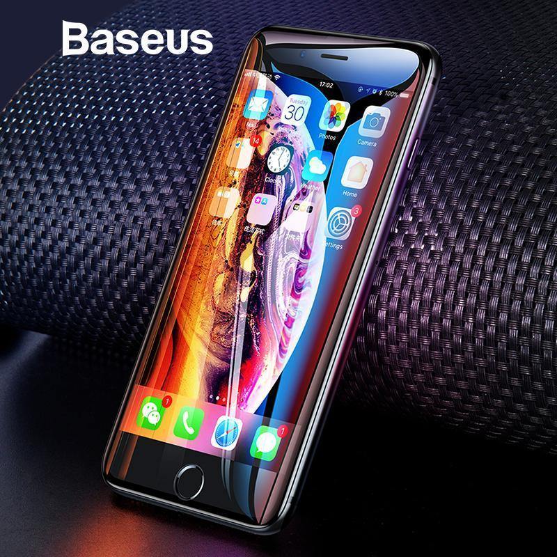 Planet Gates Baseus Universal Protective Glass For iPhone 7 8 6 6s Screen Protector 3D Full Coverage Tempered Glass For iPhone 6 7 8 Plus