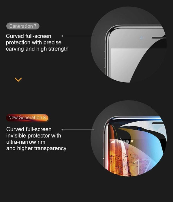 Planet Gates Baseus Universal Protective Glass For iPhone 7 8 6 6s Screen Protector 3D Full Coverage Tempered Glass For iPhone 6 7 8 Plus