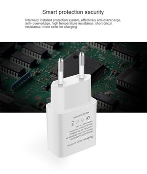 Planet Gates Baseus Universal USB Charger EU Plug Travel Wall Charger Adapter Smart Mobile Phone Charger For iPhone Samsung Xiaomi Tablet