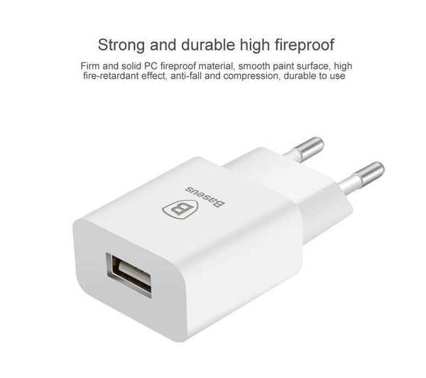 Planet Gates Baseus Universal USB Charger EU Plug Travel Wall Charger Adapter Smart Mobile Phone Charger For iPhone Samsung Xiaomi Tablet