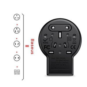 Planet Gates Baseus Universal USB Travel Charger for Samsung Galaxy S8 S9 Plus Whirl USB AC Powered Travel Portable Phone Charger Adapter