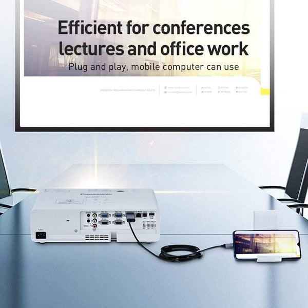 Baseus USB C HDMI Cable Type C to HDMI 4K 60Hz HDMI Adapter Thunderbolt 3 to HDMI Cable HDMI 2.0 for Samsung S20 S10 Huawei P40 (GRAY 1.8m)