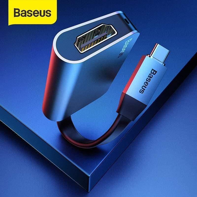 Baseus USB C HDMI Cable Type C to HDMI Splitter 4K 60Hz HDMI Adapter for Samsung S20 Huawei P40 Oneplus 7 HDMI Extender (Type C to HDMI 1.8m)