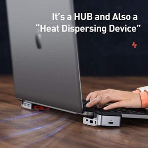 Baseus USB C HUB to HDMI USB 3.0 USB HUB for MacBook Pro Thunderbolt 3 USB Splitter Combined RJ45 Holder 9 in 1 Type C HUB (9in1 USB Type C HUB)