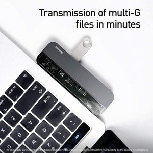 Baseus USB C HUB to Multi HDMI USB 3.0 USB HUB for MacBook Adapter Accessories Pro Thunderbolt 3 SD Card Reader Type-C USB HUB