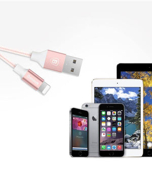 Planet Gates Baseus USB Cable For iPhone X 8 5 5s 6s 6 7 Mobile Phone 2A Fast Charging Cable Data Sync Charger Cable Wire For IOS 8 9 10 11