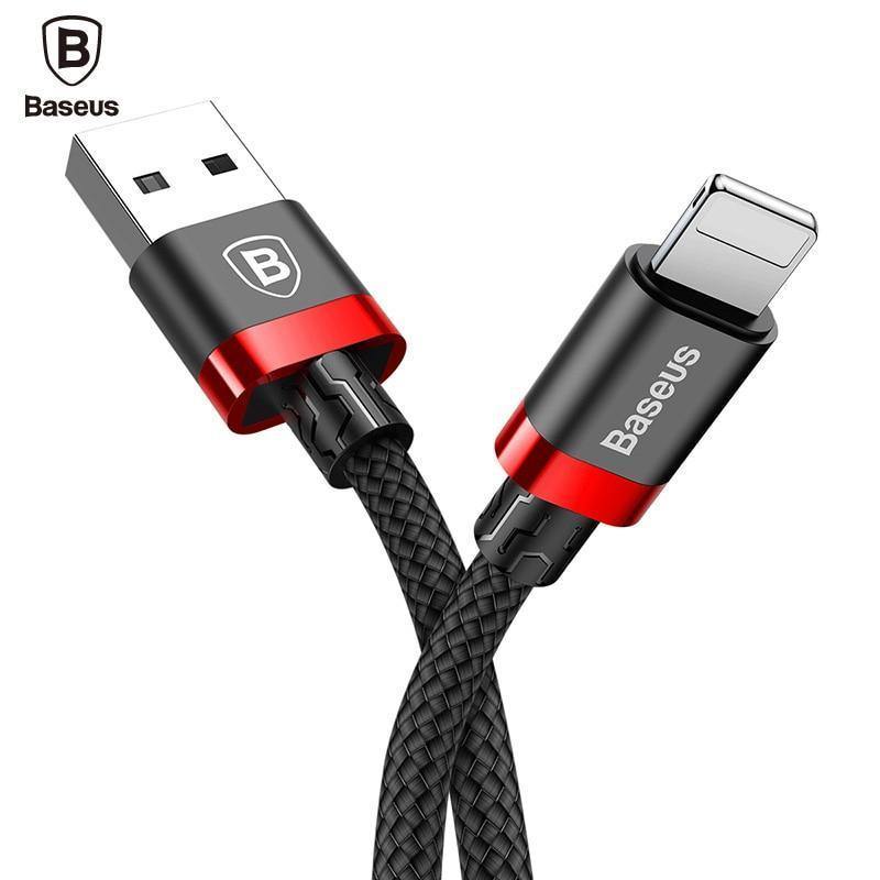 Planet Gates Baseus USB Cable For iPhone Xs Max Xr X 8 7 6 6s 5 5s se iPad Air Mini Fast Data Charging Charger Wire Cord Mobile Phone Cables