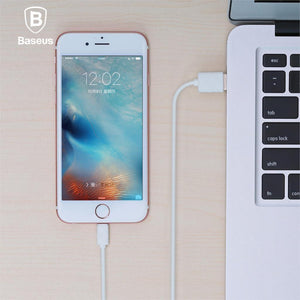 Planet Gates Baseus USB Cable For iPhone Xs Max Xr X 8 7 6 6S 5 5S SE iPad mini Charging Charger Wire Cord Adapter Data Mobile Phone Cables