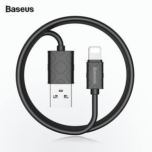 Planet Gates Baseus USB Cable For iPhone Xs Max Xr X 8 7 6 6S 5 5S SE iPad mini Charging Charger Wire Cord Adapter Data Mobile Phone Cables