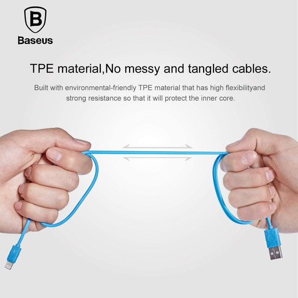 Planet Gates Baseus USB Cable For iPhone Xs Max Xr X 8 7 6 6S 5 5S SE iPad mini Charging Charger Wire Cord Adapter Data Mobile Phone Cables