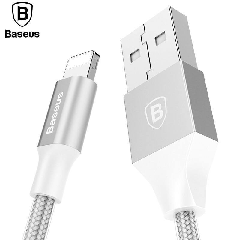 Planet Gates Baseus USB Cable For iPhone XS Max XR X 8 7 6 6s Plus 5 5S SE iPad Air Mini Fast Charging Charger Data Cord Mobile Phone Cables