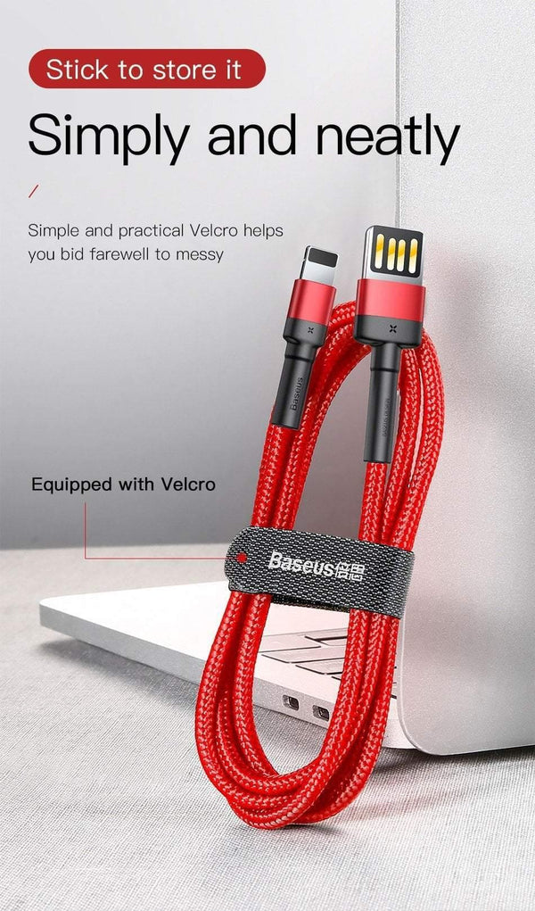 Planet Gates Baseus USB Cable For iPhone XS Max XR X 8 7 6 6s Plus 5 5S SE iPad Pro 2.4A Fast Charging Charger Data Cord Mobile Phone Cables