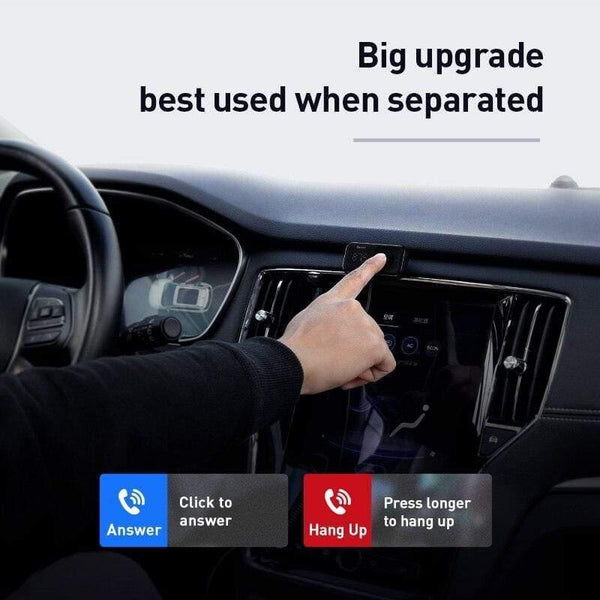 Baseus USB Car Charger FM Transmitter Bluetooth Car Kit FM Modulator 3.1A Fast Charger Handsfree Wireless Aux Audio MP3 Player (Black)