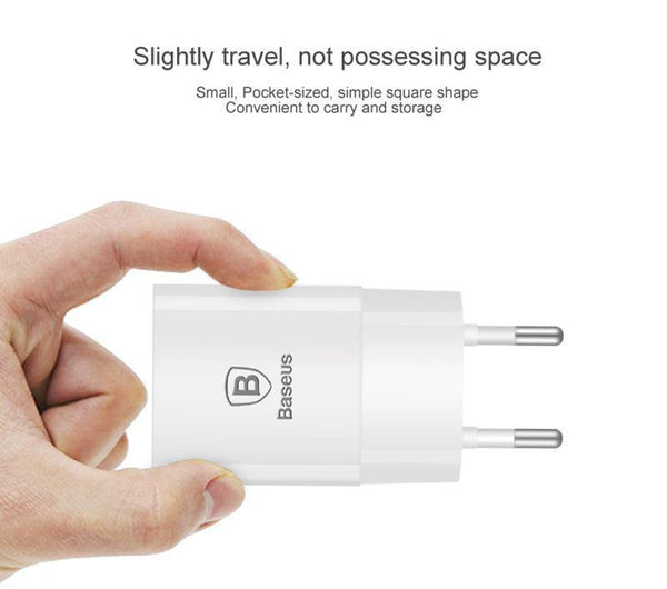 Planet Gates Baseus USB Charger For Mobile Phone EU Charger Plug Travel Wall Charger Adapter For iPhone iPad Samsung Xiaomi Phone Charger