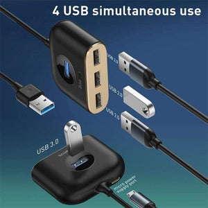 Baseus USB HUB USB 3.0 HUB Type C HUB to USB 3.0 for MacBook Pro Air 2020 USB 2.0 HUB LED USB Splitter for Huawei Notebook HUB
