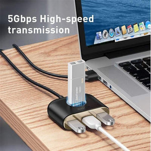 Baseus USB HUB USB 3.0 HUB Type C HUB to USB 3.0 for MacBook Pro Air 2020 USB 2.0 HUB LED USB Splitter for Huawei Notebook HUB