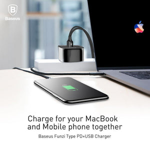 Planet Gates Baseus USB PD Charger For iPhone 30W Fast Charging UK Plug Type-c Adapter For Mobile Phone Travel Wall 3A Type C PD USB Charger