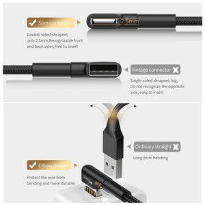 Baseus USB Type C Cable for Xiaomi Redmi Note 9s 8 Pro Quick Charge 3.0 USB C Cable Fast Charging for Samsung S20 Type C Cable