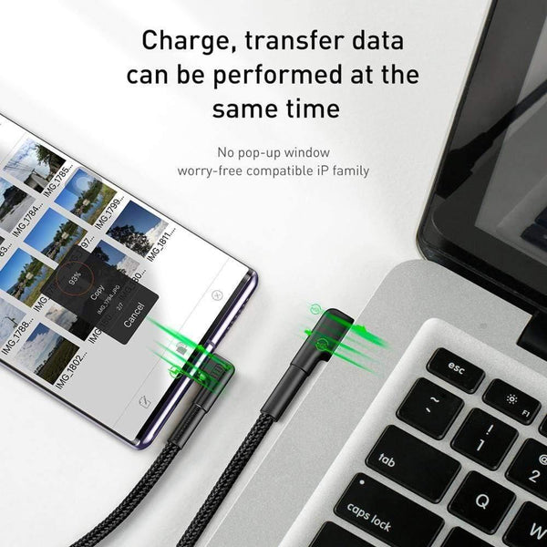 Baseus USB Type C Cable for Xiaomi Redmi Note 9s 8 Pro Quick Charge 3.0 USB C Cable Fast Charging for Samsung S20 Type C Cable
