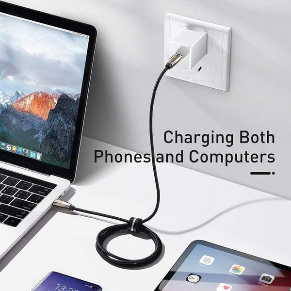 Baseus USB Type C to Type C Cable for Samsung S10 MacBook Pro LED 60W PD Fast Charging Cable Quick Charge 4.0 Type USB-C Cable