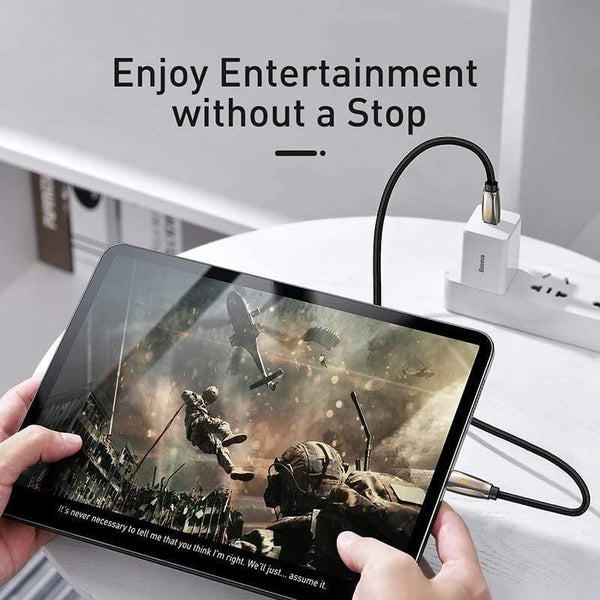 Baseus USB Type C to Type C Cable for Samsung S10 MacBook Pro LED 60W PD Fast Charging Cable Quick Charge 4.0 Type USB-C Cable