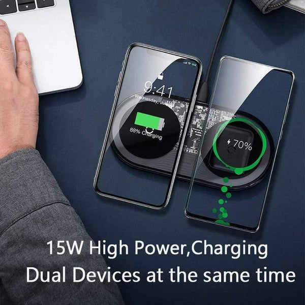 Baseus Visible Wireless Charger Wireless Chargepad for iPhone Airpods 15W Fast Charging Wireless Charge Pad QI Enabled Devices