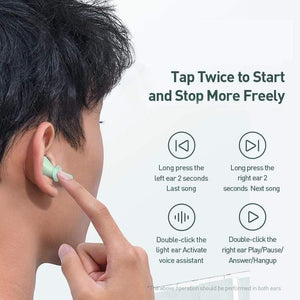 Baseus W09 TWS Wireless Bluetooth Earphone Intelligent Touch Control Wireless TWS Earphones With Stereo bass sound Smart Connect