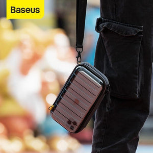 Baseus Waterproof Digital Bag USB Cable SD Card Earphone Mobile Phone Storage Bag Pouch Organizer Bag Travel Accessories Bags