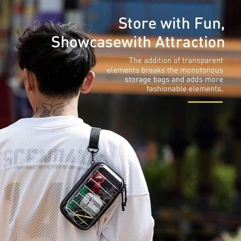 Baseus Waterproof Digital Bag USB Cable SD Card Earphone Mobile Phone Storage Bag Pouch Organizer Bag Travel Accessories Bags