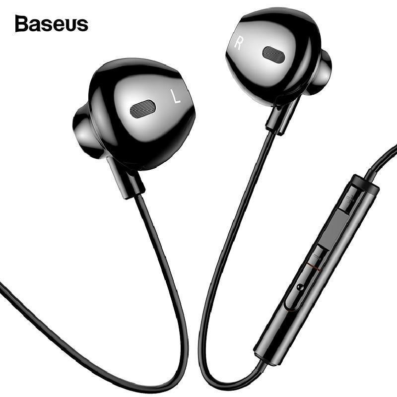 Planet Gates Baseus Wired Earphone In Ear Headset With Mic Stereo Bass Sound 3.5mm Jack Earphone Earbuds Earpiece For iPhone Samsung Xiaomi